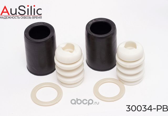К-кт пенополиуретановых пыльник-отбойников передних амортизаторов с кольцами(Гар (Ausilic). Артикул 30034PB