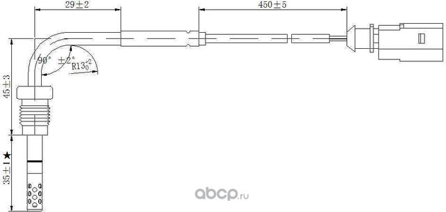 Датчик температуры выхлопных газов (Magtechnic). Артикул MAG0030OG
