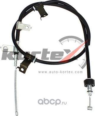 Трос ручного тормоза L (Kortex). Артикул KBC076