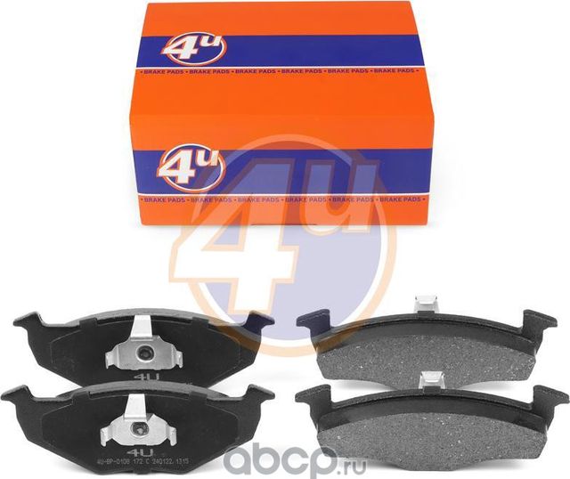 КОЛОДКИ ПЕР SEAT CORDOBA (6K1, 6K2) 133 (133A) TOLEDO I (1L2) GOLF III (1H1) GOL (4U). Артикул 4UBP0108