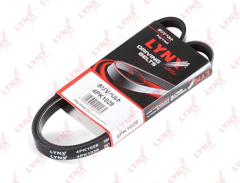 Приводной ремень поликлиновой LYNXauto. Артикул 4PK1028