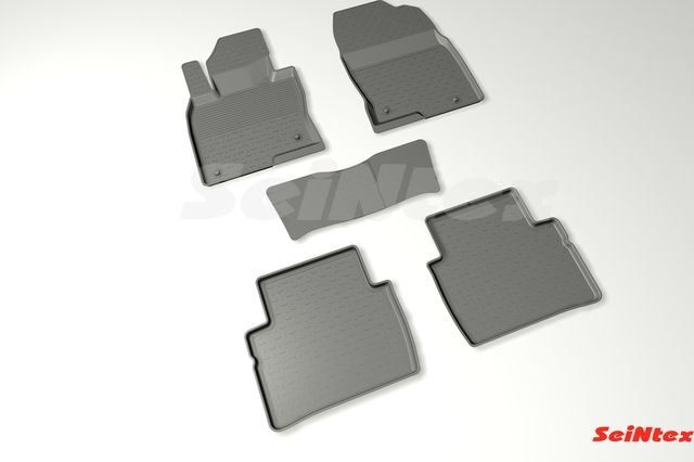 Коврики резиновые Seintex с высоким бортиком для салона Mazda CX-5 II 2017-2026. Артикул 88445