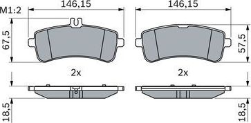 Тормозные колодки Bosch. Артикул 0 986 494 764