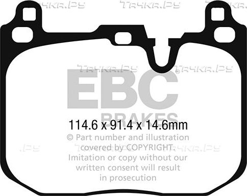 Тормозные колодки EBC Brakes. Артикул DP42271R