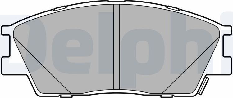 Тормозные колодки Delphi (Semi-Metallic). Артикул LP3645