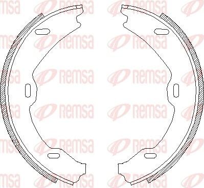 Тормозные колодки (стояночная тормозная система) Remsa. Артикул 4706.01