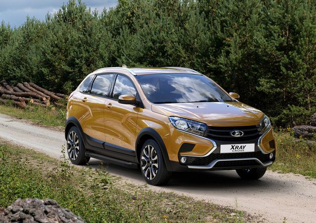 Пороги алюминиевые Rival Black для Lada Xray Cross 2018-2026. Артикул F173ALB.6005.1