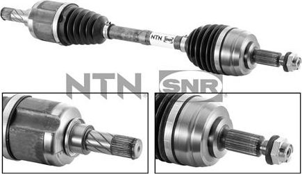 Полуось (привод в сборе, приводной вал) NTN / SNR. Артикул DK55.038