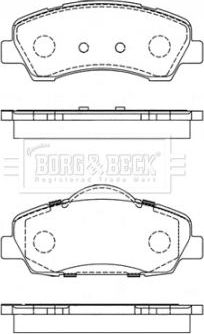 Тормозные колодки Borg & Beck. Артикул BBP2442