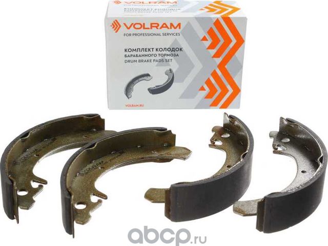 КОЛОДКИ ЗАДНИЕ ДЛЯ А/М ВАЗ 2108-2115 LADA KALINA, PRIORA, GRANTA БЕЗ ABS БАРА (Volram). Артикул VR26748