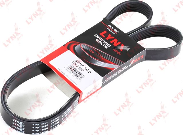 Приводной ремень поликлиновой LYNXauto для Lexus IS III 2013-2026. Артикул 7PK1550