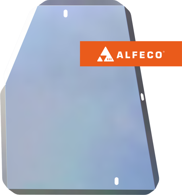 Защита алюминиевая Alfeco для топливного бака (правый) Chery Tiggo 8 Pro Max 4WD 2022-2026. Артикул ALF.02.27al