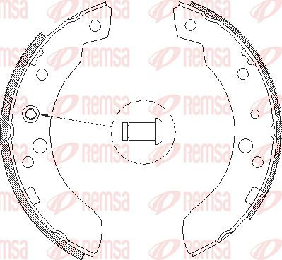 Тормозные колодки Remsa задние для Ford Transit IV 1985-1994. Артикул 4111.00