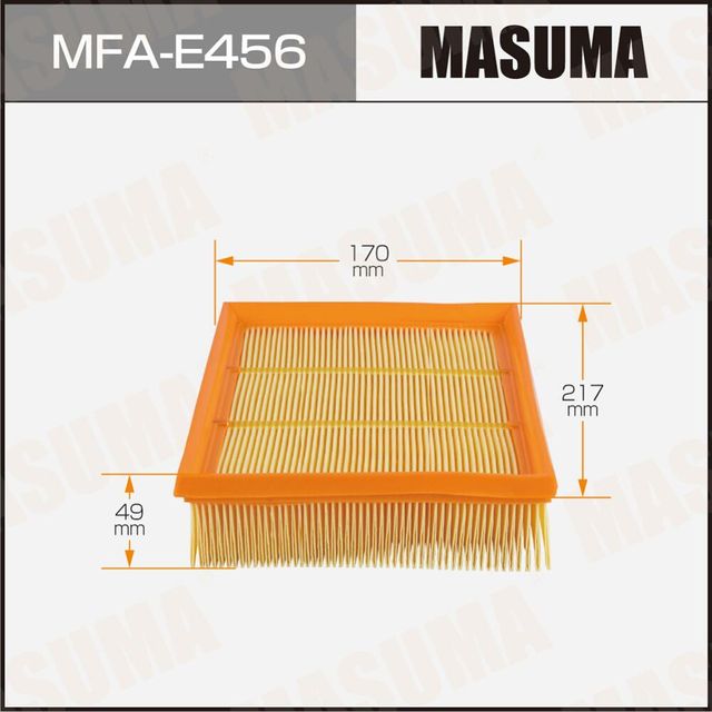 Воздушный фильтр MASUMA. Артикул MFAE456