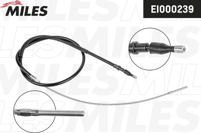 Трос ручника (тросик ручного тормоза) Miles. Артикул EI000239