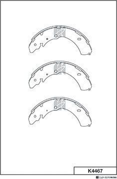 Тормозные колодки MK Kashiyama. Артикул K4467