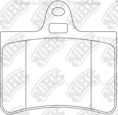 Тормозные колодки NiBK задние для Citroen C5 I 2001-2008. Артикул PN0193