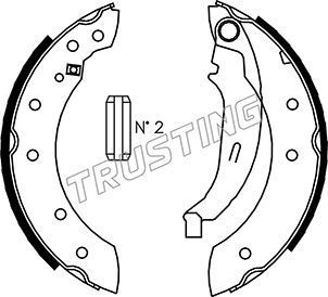 Тормозные колодки Trusting. Артикул 088.222