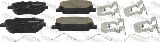 Тормозные колодки Febest задние для Geely Tugella I 2020-2026. Артикул 3501-FY11R