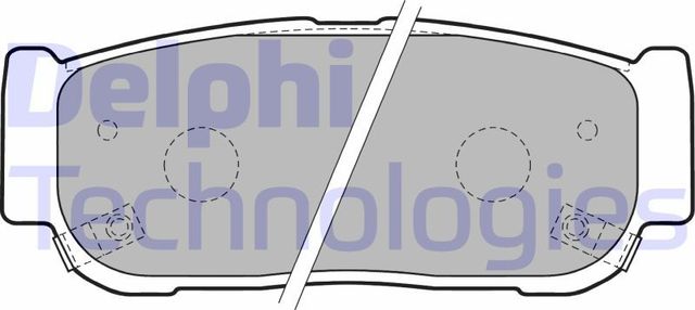 Тормозные колодки Delphi (Low-Metallic). Артикул LP1797