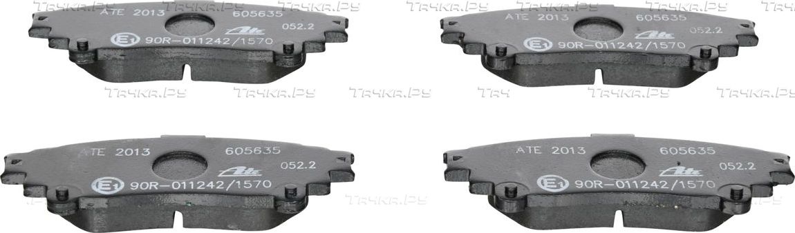 Тормозные колодки ATE задние для Lexus RX III 2009-2015. Артикул 13.0460-5635.2