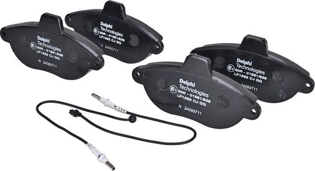 Тормозные колодки Delphi (Low-Metallic). Артикул LP1592