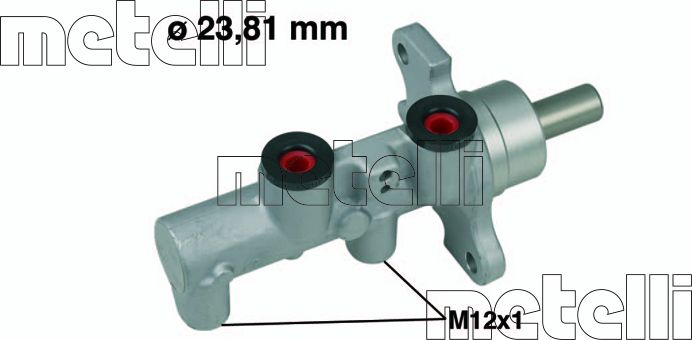Тормозной цилиндр главный Metelli (алюминий). Артикул 05-0568