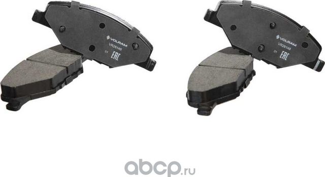 КОЛОДКИ ПЕРЕДНИЕ ДЛЯ А/М VW POLO SEDAN RUS 1ZE (10-) ТС TRW ДИСКОВЫЙ ТОРМОЗ К (Volram). Артикул VR26148