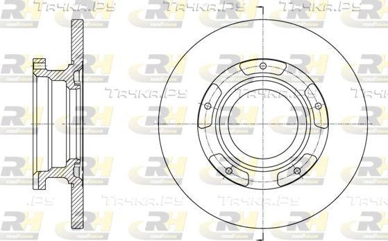 Тормозной диск RoadHouse задний для Ford Transit VIII 2013-2026. Артикул 61564.00