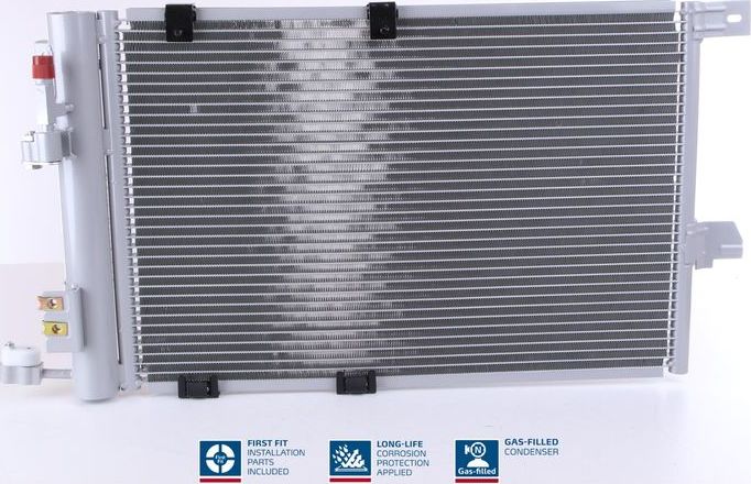 Радиатор кондиционера (конденсатор) Nissens (алюминий). Артикул 94384