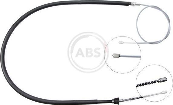 Трос ручника (тросик ручного тормоза) ABS. Артикул K13386