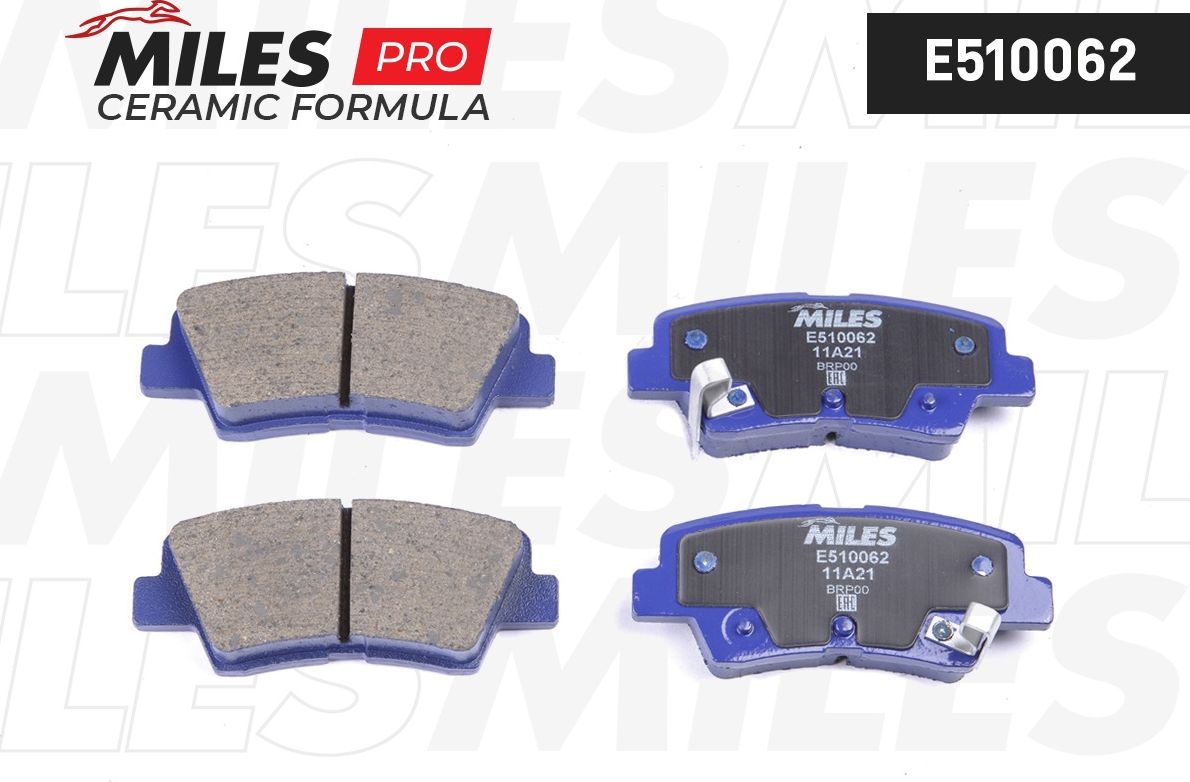 Тормозные колодки Miles (Керамика). Артикул E510062