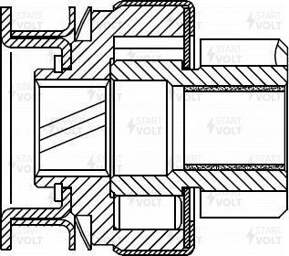 Бендикс стартера StartVOLT. Артикул VCS 1114
