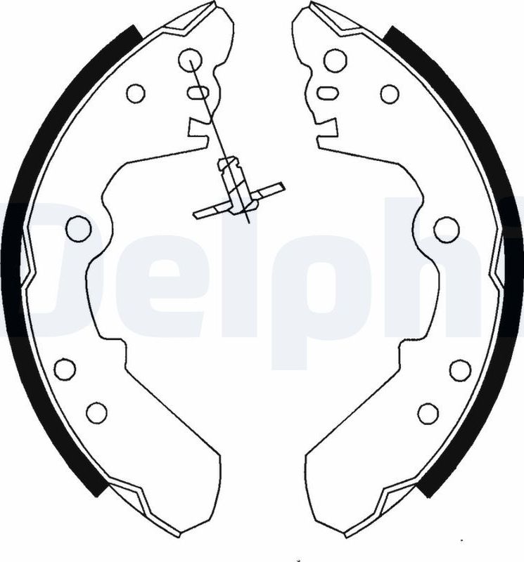 Тормозные колодки Delphi. Артикул LS1687
