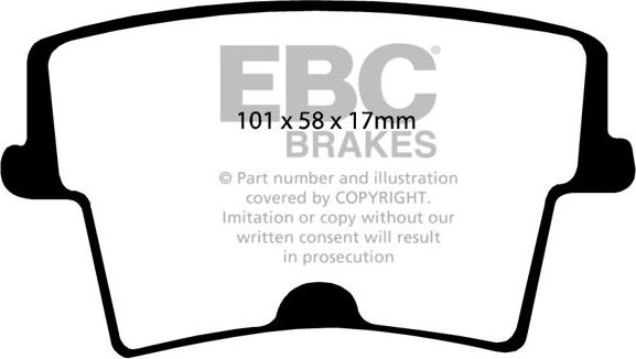 Тормозные колодки EBC Brakes. Артикул DP21722