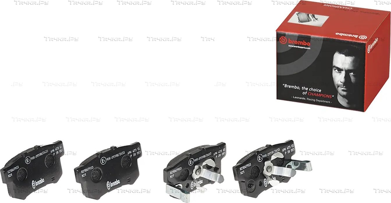 Тормозные колодки Brembo PRIME LINE задние для Acura RDX II 2012-2015. Артикул P 28 051