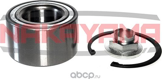 Подшипник передней ступицы колеса, комплект MAZDA 3 00- , 6 1.8/2.0/2.3/2.3 MPS (Nakayama). Артикул M1114NY