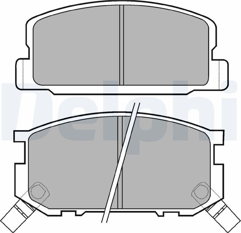 Тормозные колодки Delphi. Артикул LP402