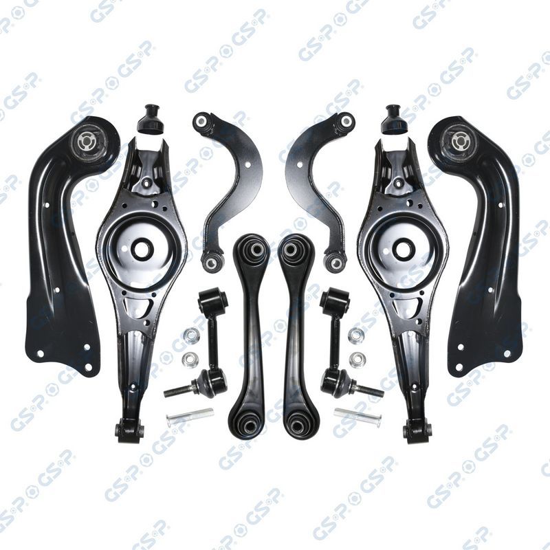 Комплект подвески AUDI A3/VW GOLF V 05- зад. (8рыч.+2тяг.стаб.) GSP. Артикул S990019SK