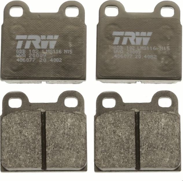 Тормозные колодки TRW COTEC. Артикул GDB102