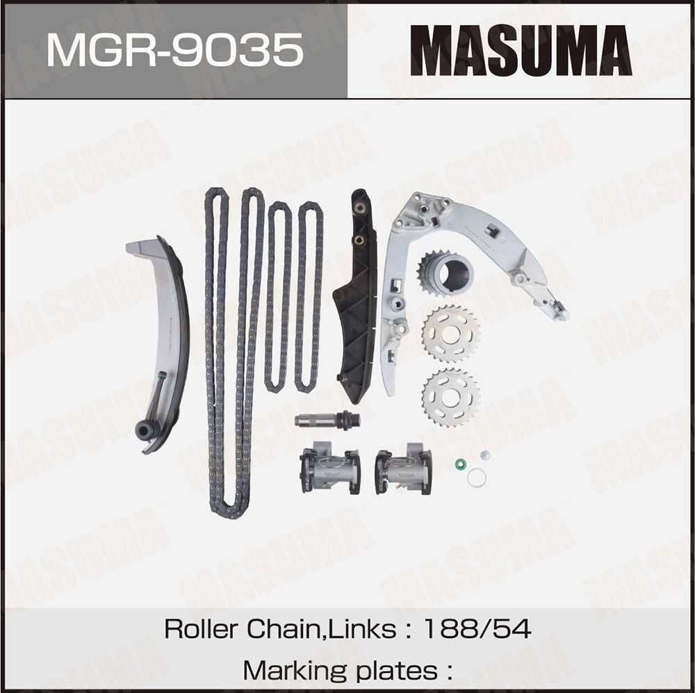 Цепь ГРМ с натяжителями, комплект (Masuma). Артикул MGR-9035