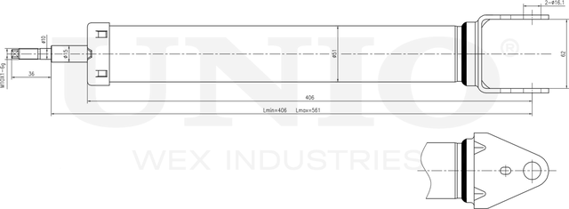 Амортизатор подвески (Unio). Артикул SAB-10735