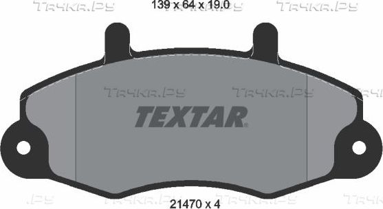 Тормозные колодки Textar передние для Ford Transit Torneo V 1994-1998. Артикул 2147001