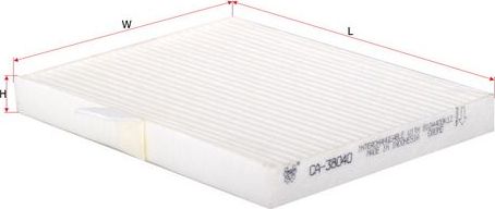 Салонный фильтр Sakura для Great Wall Hover H3 2013-2016. Артикул CA-38040