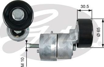 Натяжной ролик (натяжитель) приводного клинового зубчатого ремня Gates DriveAlign®. Артикул T39071