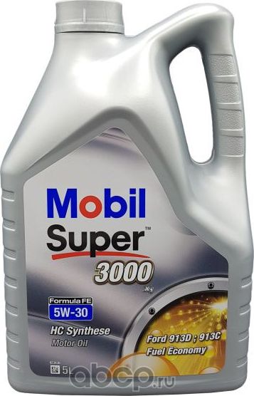 151525 MOBIL SUPER 3000 X1 FORMULA FE 5W-30 / 5 L. Артикул 151525