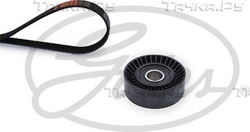 Приводной ремень поликлиновой с роликами (комплект) Gates Micro-V® Kit для Lada Priora I 2011-2013. Артикул K016PK883