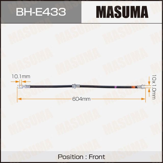 Тормозной шланг Masuma. Артикул BH-E433
