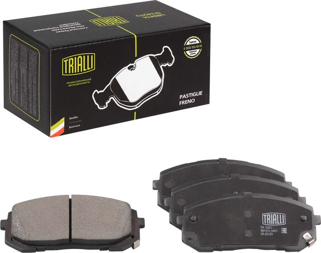 Тормозные колодки Trialli (Low-Metallic) передние для Kia K5 III 2020-2026. Артикул PF 1201