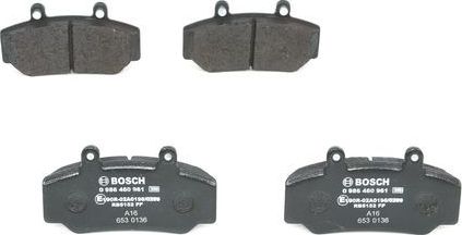 Тормозные колодки Bosch. Артикул 0 986 460 961